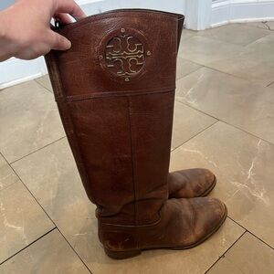 Tory Burch Brown Tall Riding Boots - Size 9